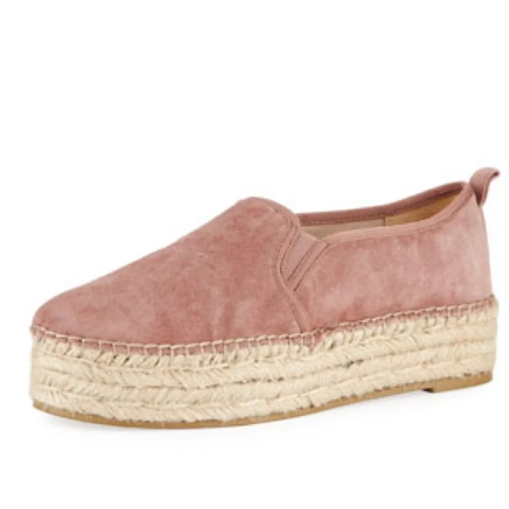Sam Edelman Carrin Suede Platform Espadrille Size 10